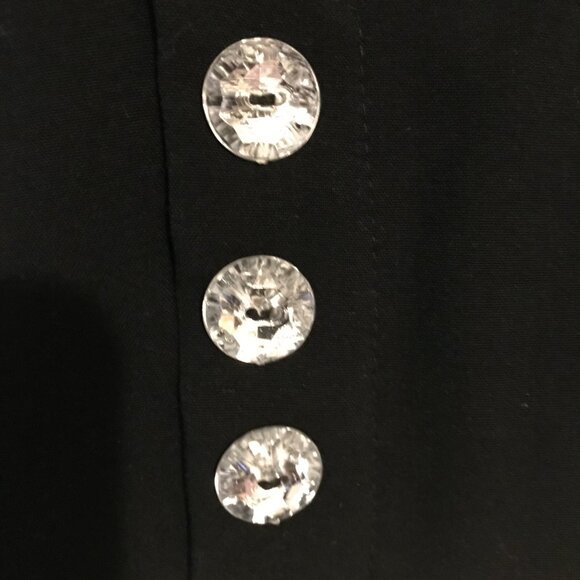 Ninety woman size 20W black ankle length pants with embellishment at ankles. - Picture 7 of 11